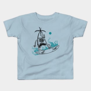 Skeleton Surfer Kids T-Shirt